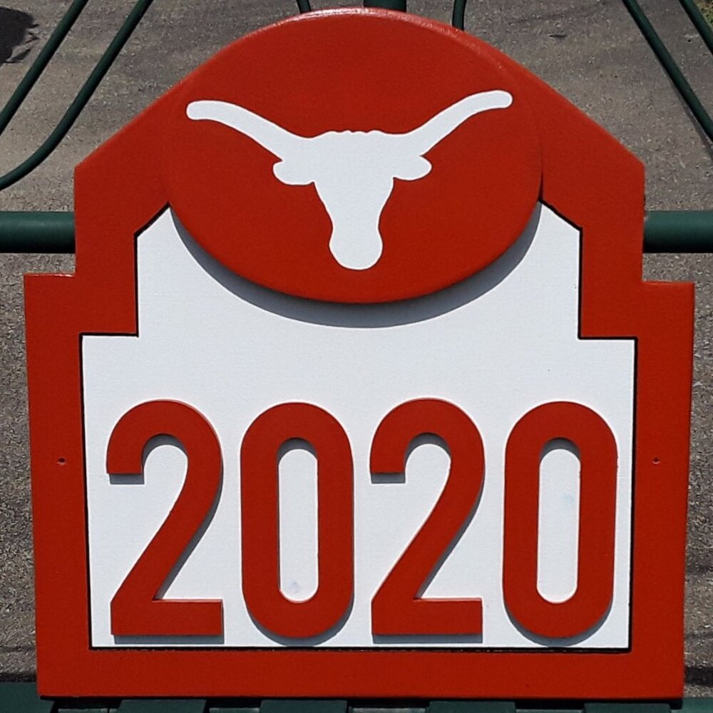 TEXAS Longhorn Address Sign for your home (with your address) NEW!